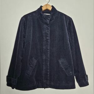 Relativity Women's Navy Blue Corduroy Jacket, Sz PXL
